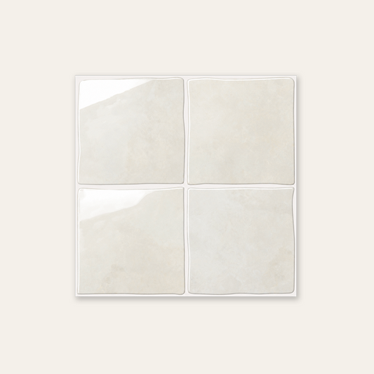 Alabaster White Square - Self Adhesive 3D Tile