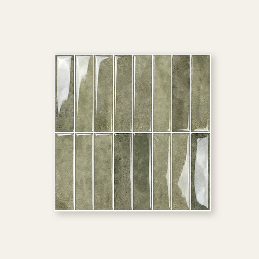 Olive Sage Green - Self Adhesive 3D Tile