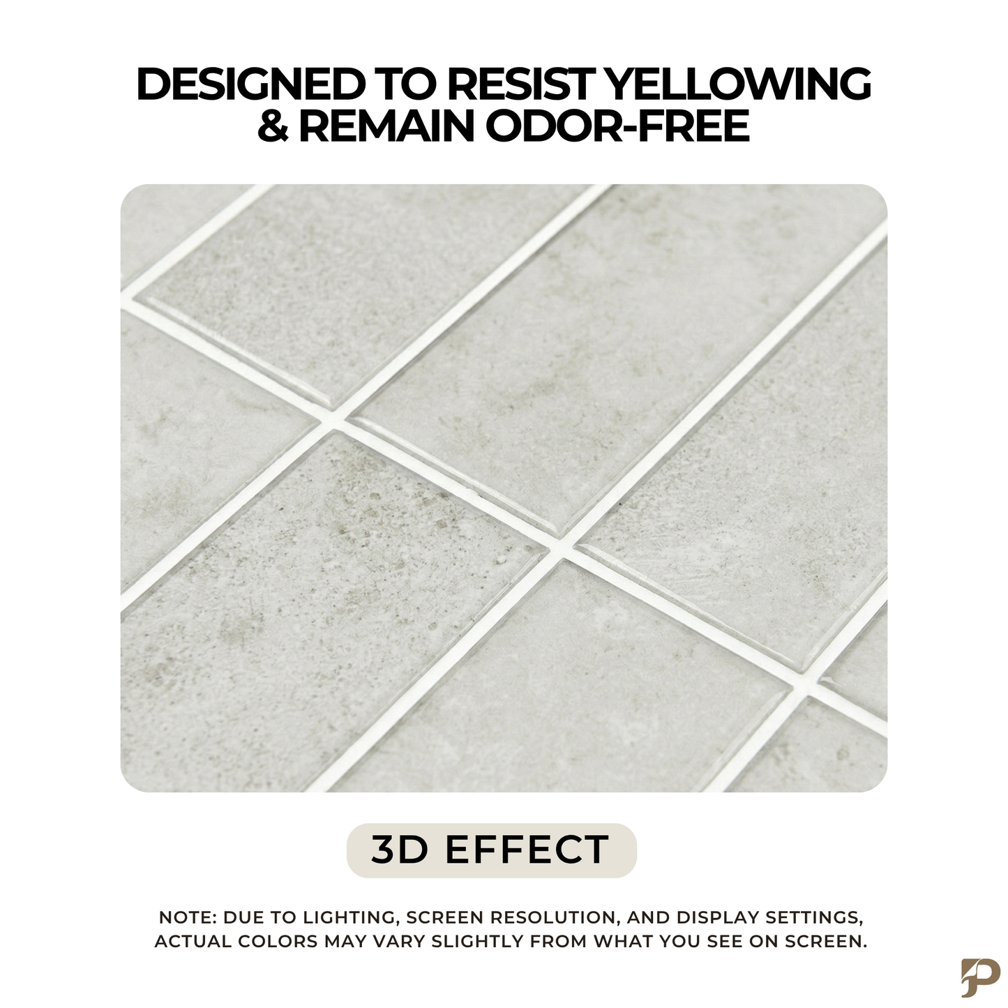 Cream Beige - Self Adhesive 3D Tile.