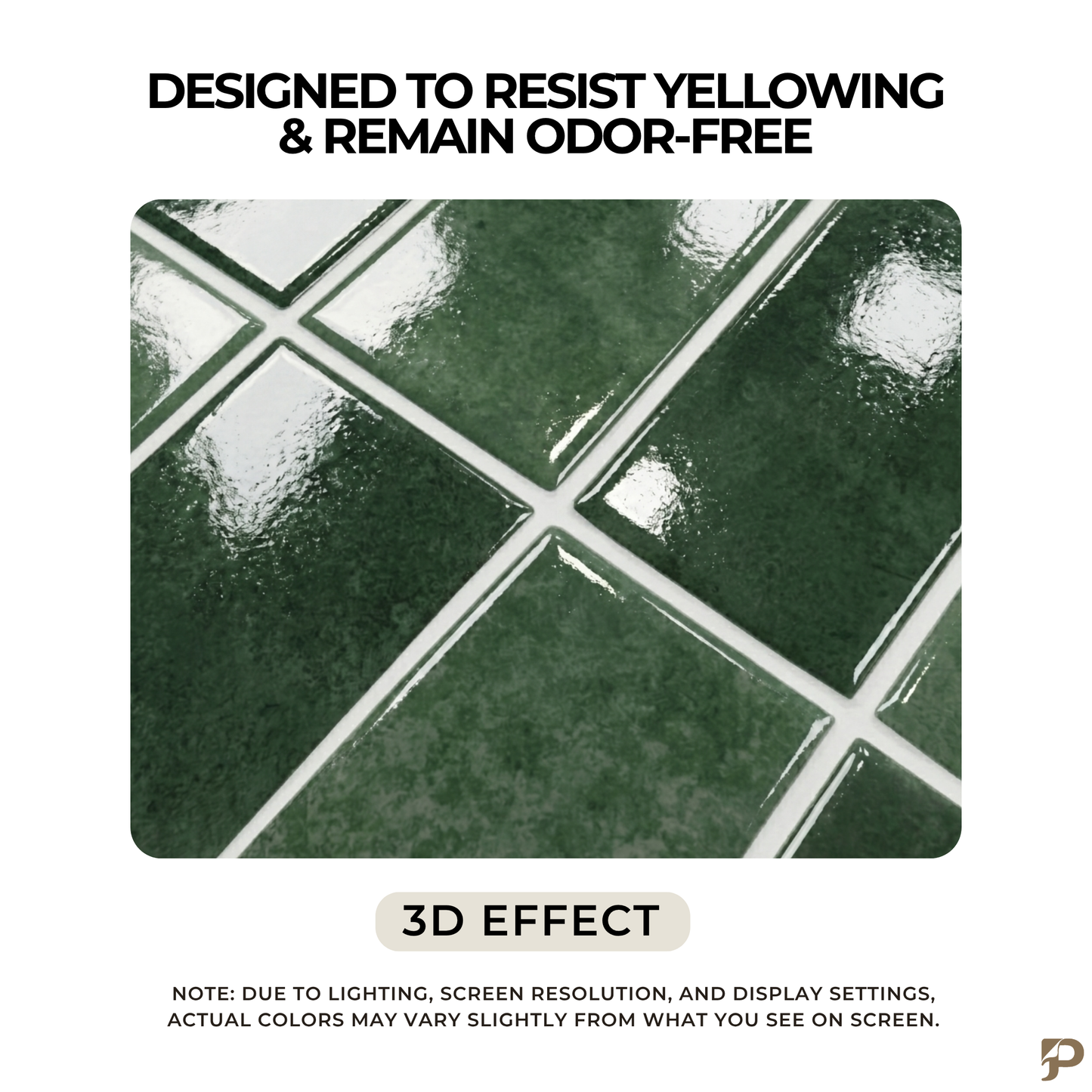 Emerald Green - Self Adhesive 3D Tile.