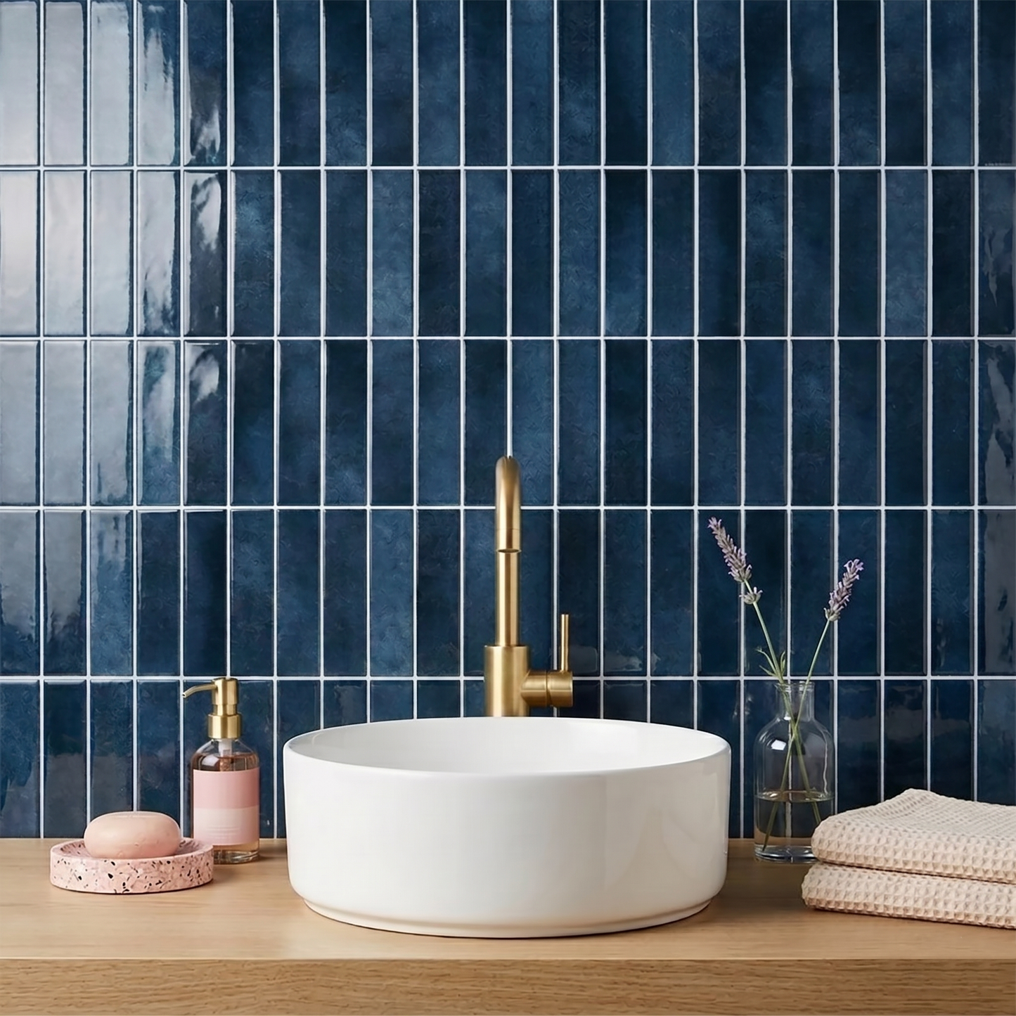 Deep Blue - Self Adhesive 3D Tile