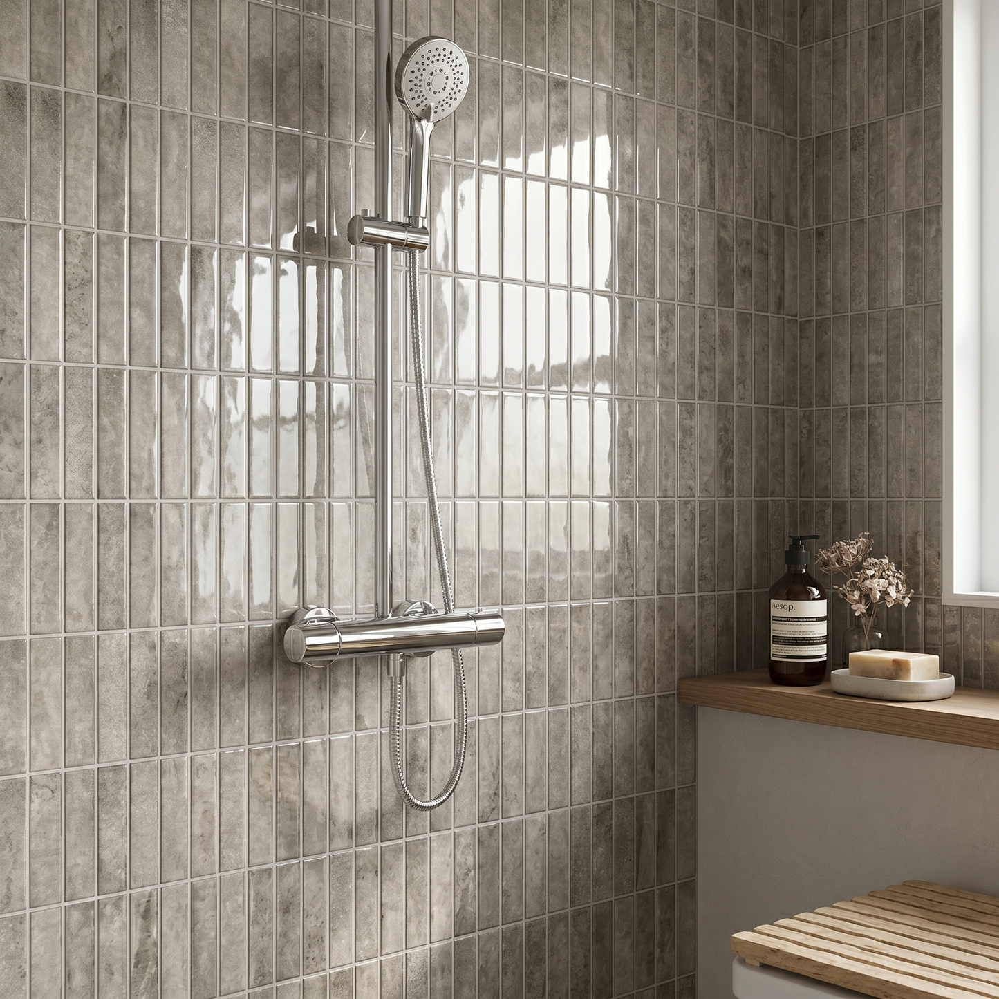 Linen Grey - Self Adhesive 3D Tile