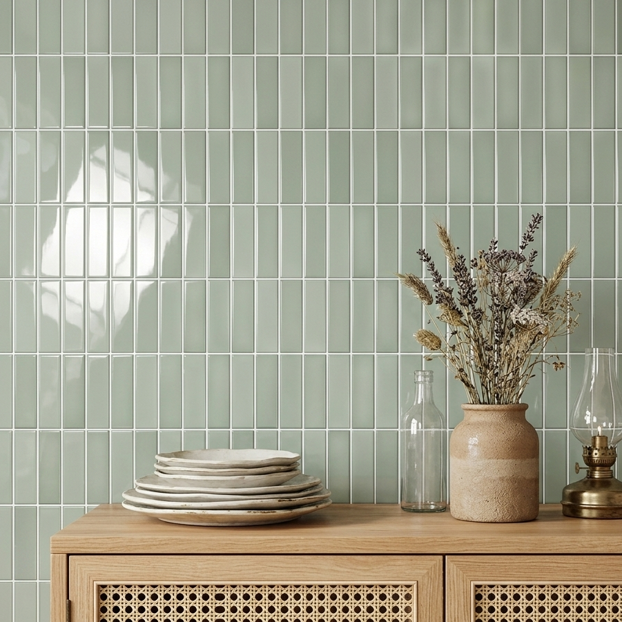 Muted Green - Self Adhesive 3D Tile