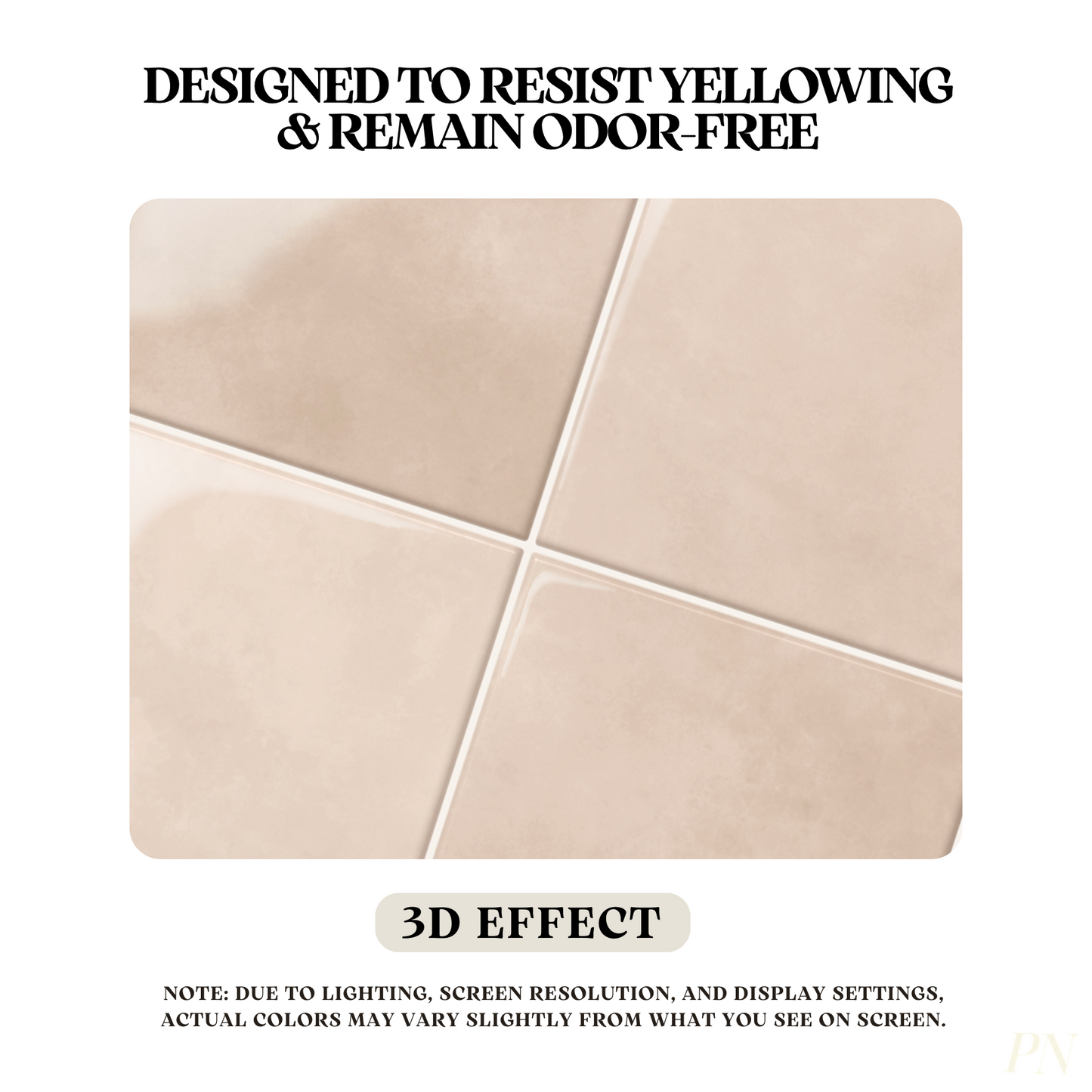Sand Beige Square - Self Adhesive 3D Tile