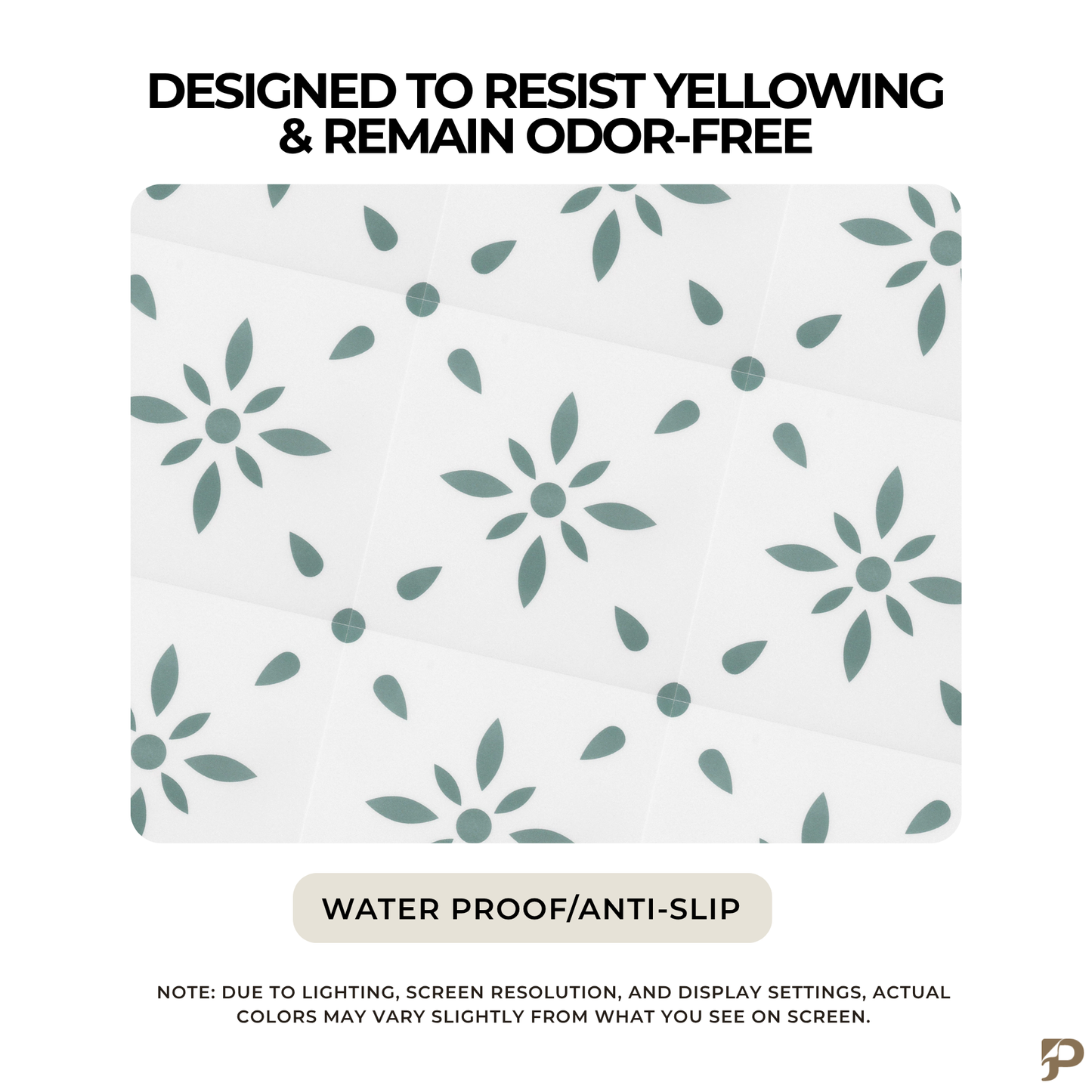 Sage Green Starburst - Matte Wall & Floor Tile Stickers
