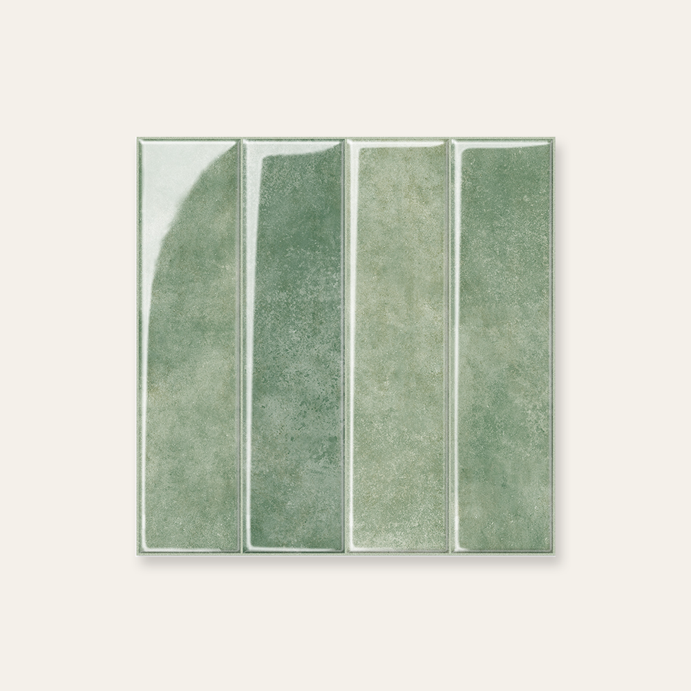 Sage Green Stacked Large - Self Adhesive 3D Tile