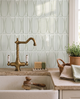 Light Grayish Green Geometric  - Self Adhesive 3D Tile