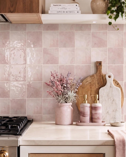 Taupe Pink Square - Self Adhesive 3D Tile