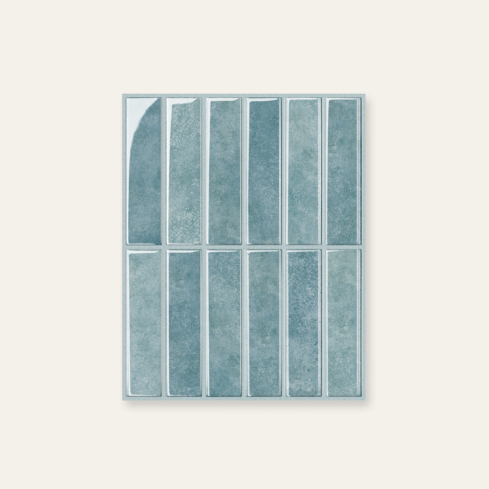 Light Blue Stacked - Self Adhesive 3D Tile