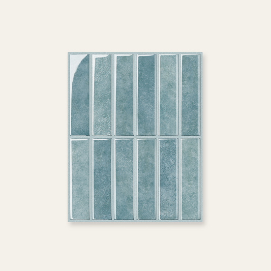 Light Blue Stacked - Self Adhesive 3D Tile