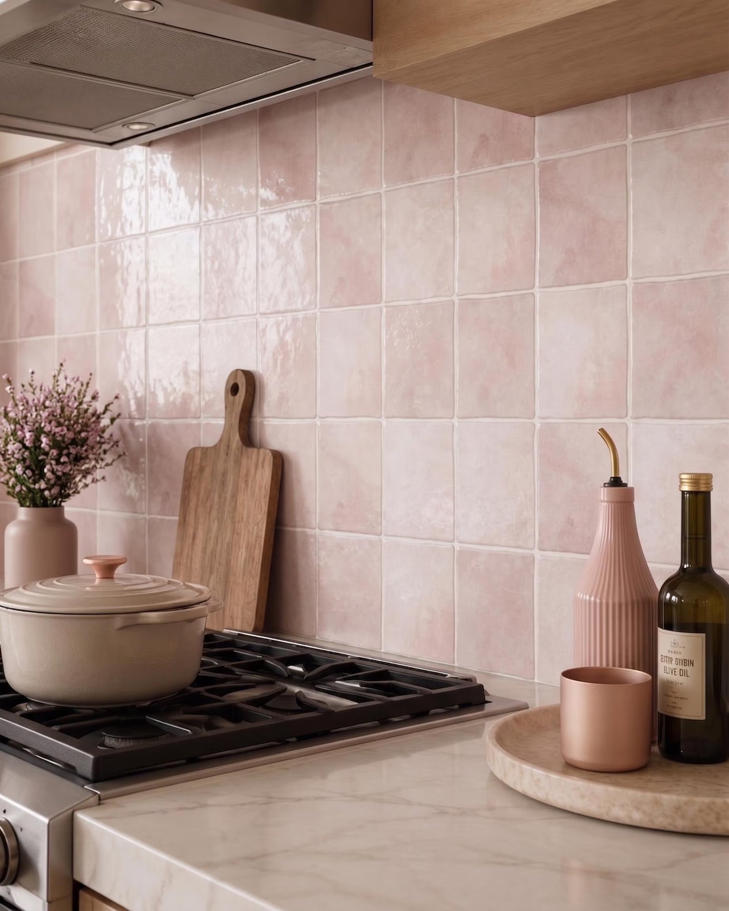 Taupe Pink Square - Self Adhesive 3D Tile