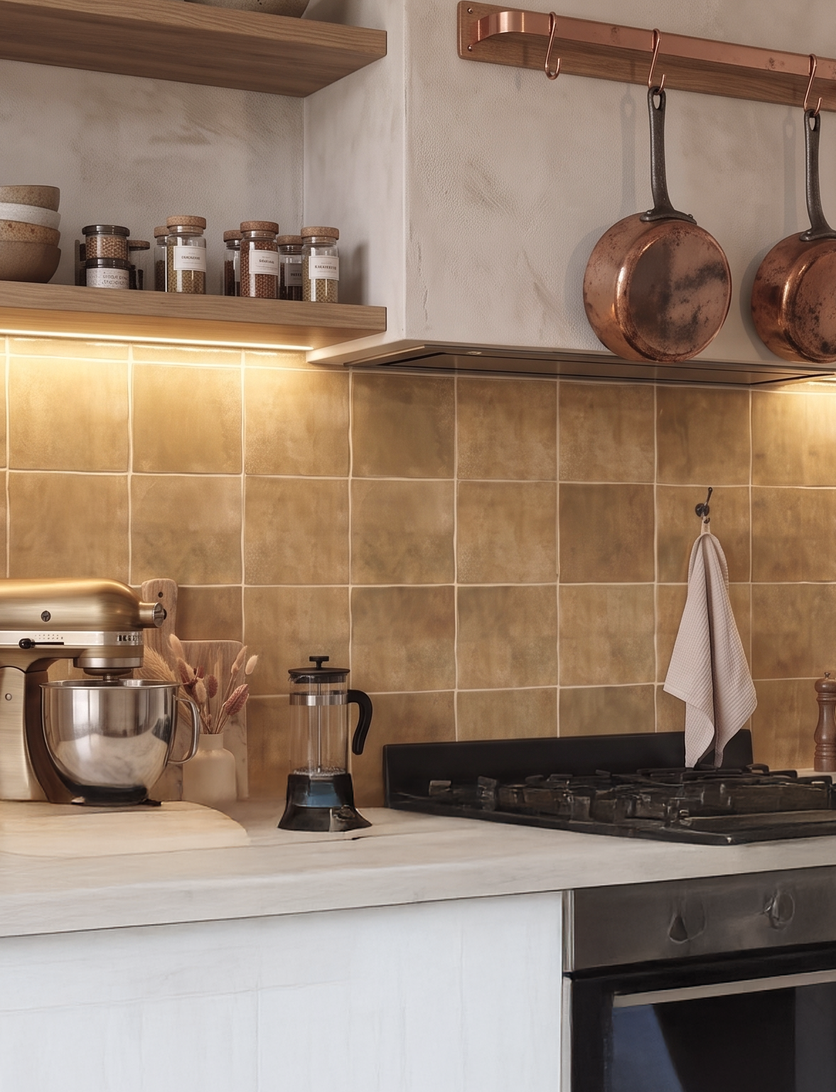 Caramel Brown Square - Self Adhesive 3D Tile