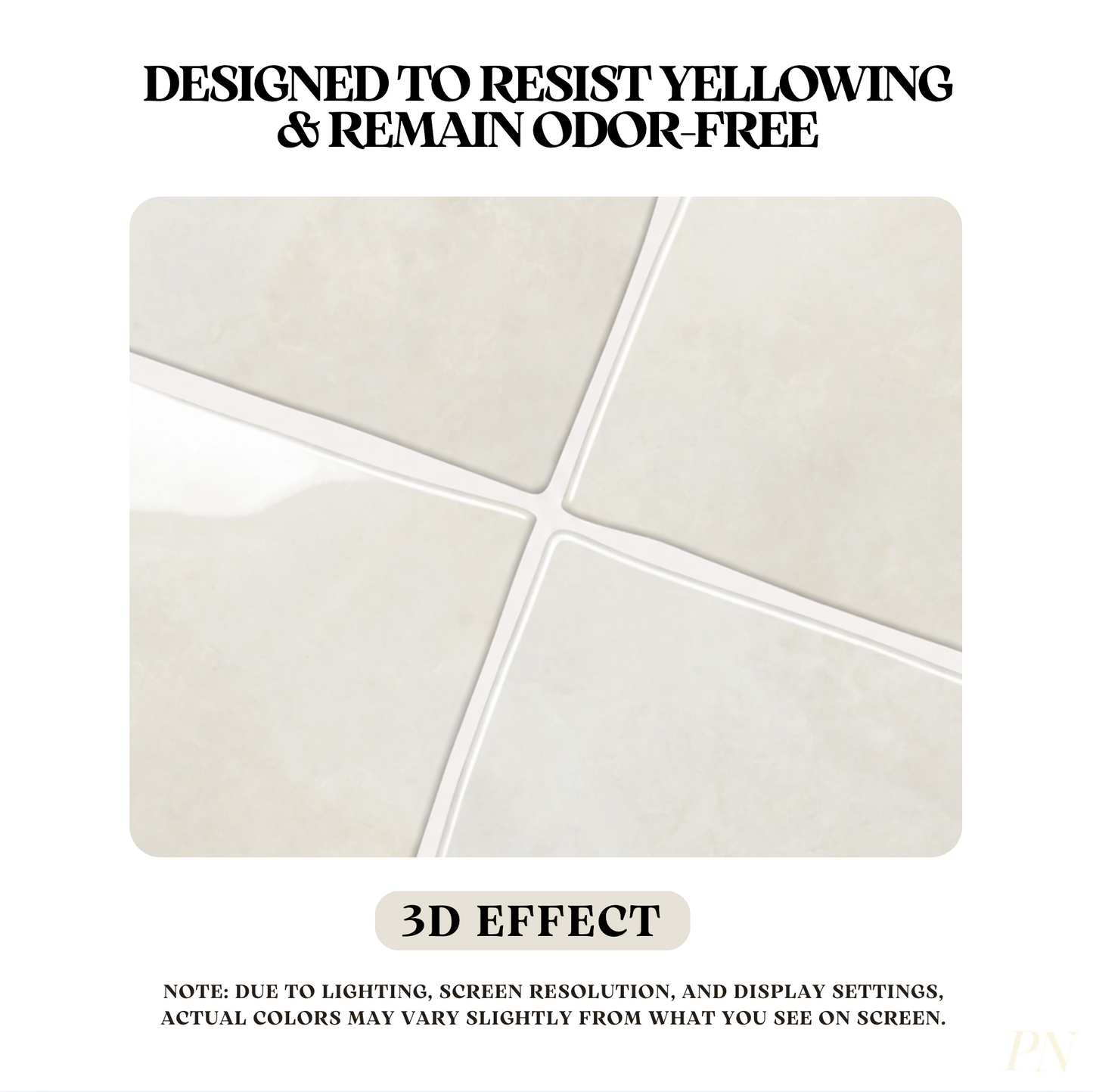 Alabaster White Square - Self Adhesive 3D Tile