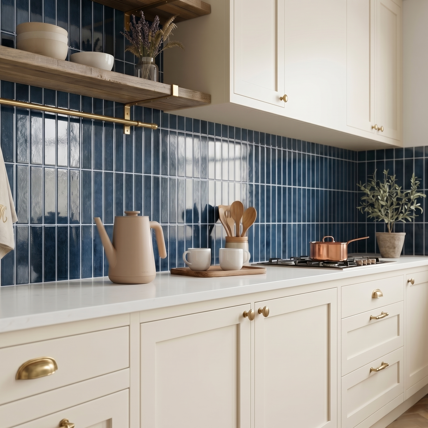 Deep Blue - Self Adhesive 3D Tile.