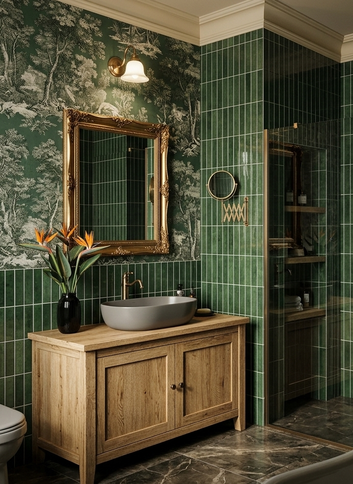 Emerald Green - Self Adhesive 3D Tile.