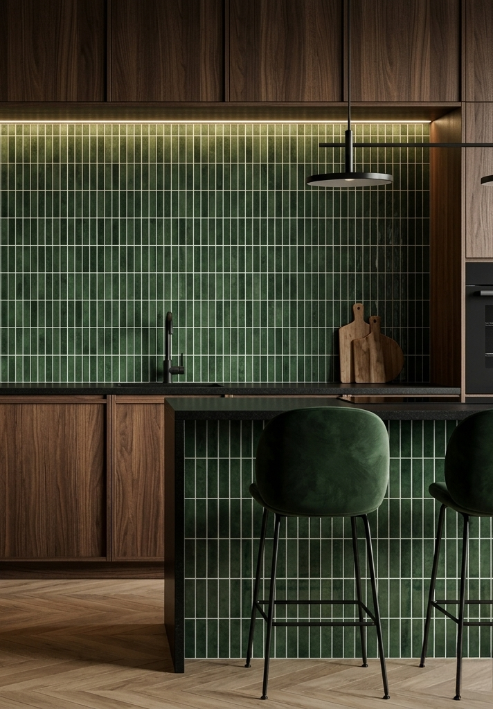 Emerald Green - Self Adhesive 3D Tile.