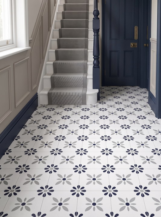 French Cottagecore Tile - Matte Wall & Floor Tile Stickers