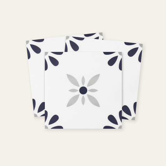 French Cottagecore Tile - Matte Wall & Floor Tile Stickers