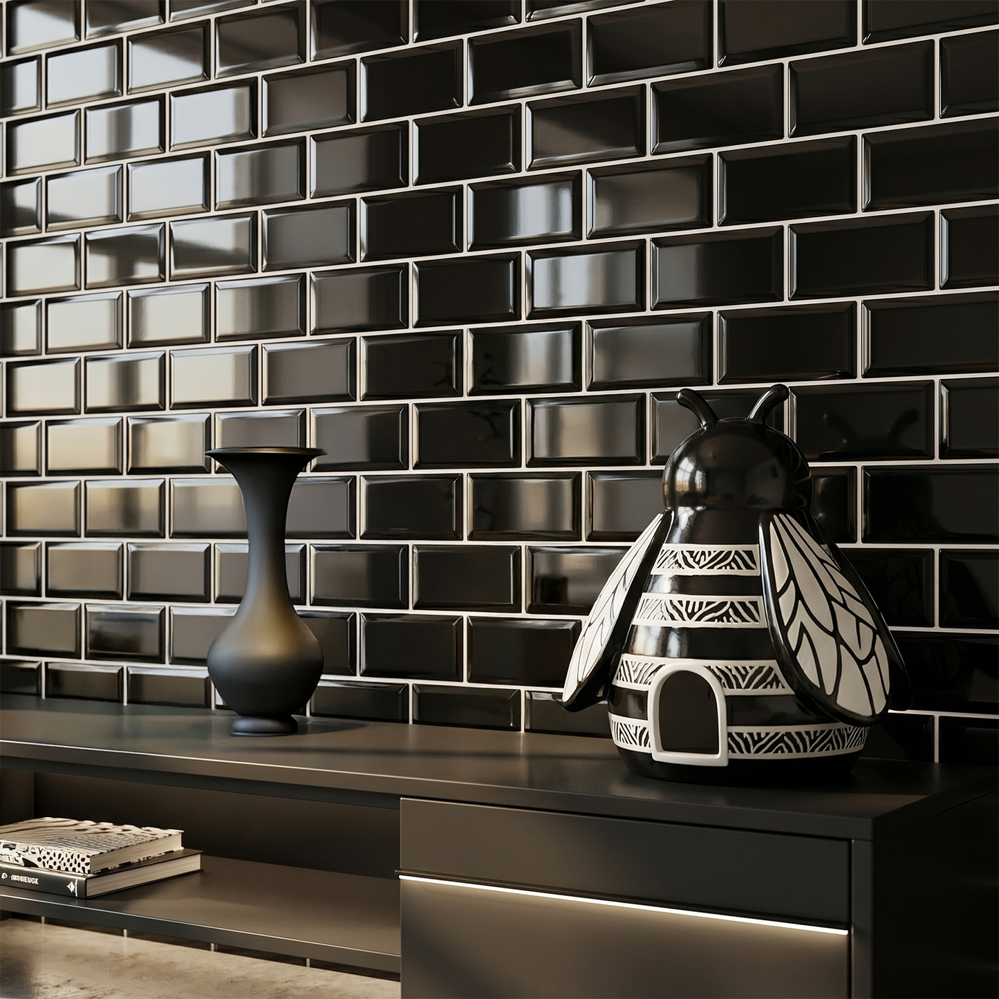 Minimalist Onyx - Self Adhesive 3D Tile