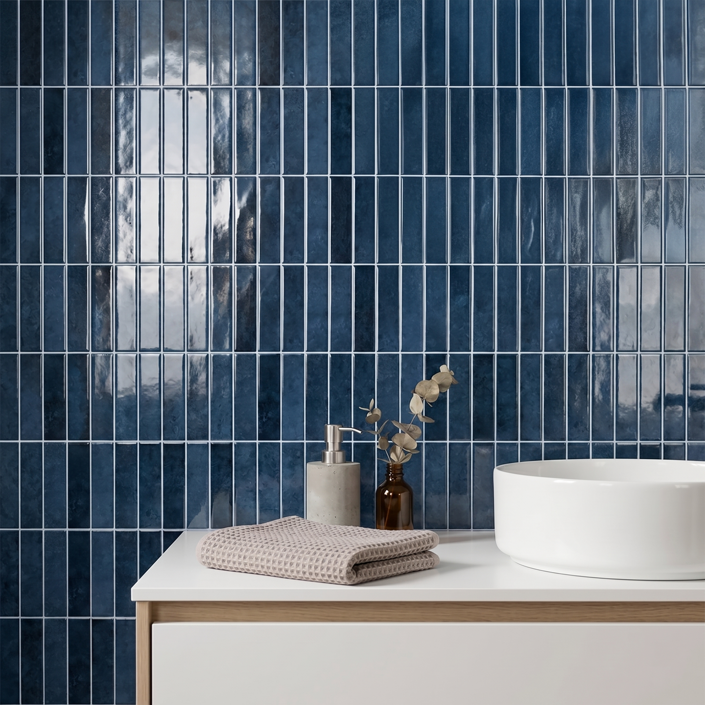 Deep Blue - Self Adhesive 3D Tile