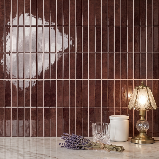 Burgundy Red - Self Adhesive 3D Tile