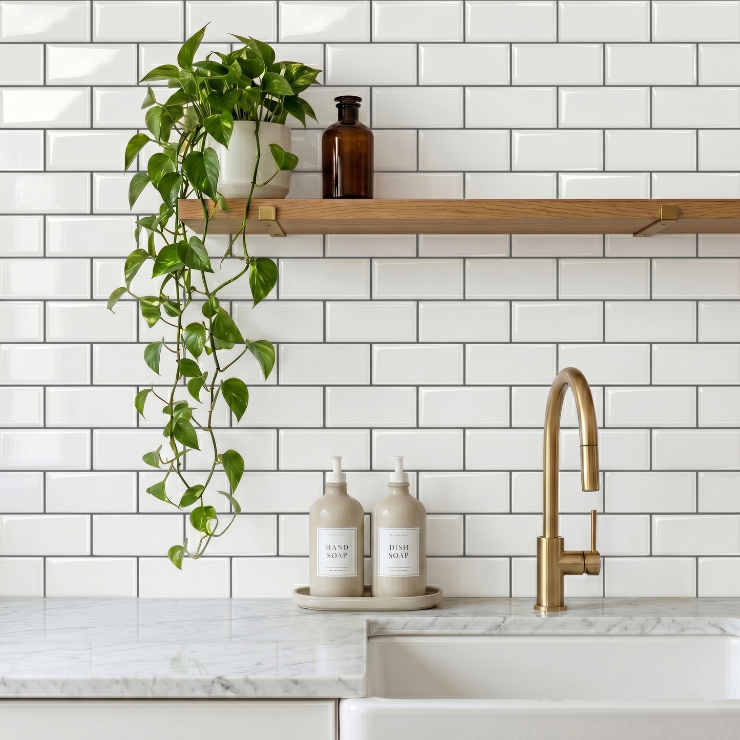 White Subway - Self Adhesive 3D Tile