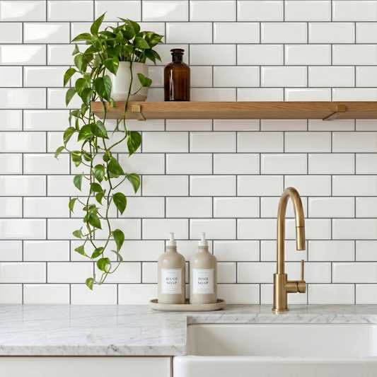 White Subway - Self Adhesive 3D Tile