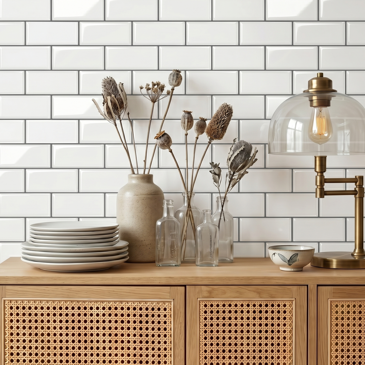 White Subway - Self Adhesive 3D Tile
