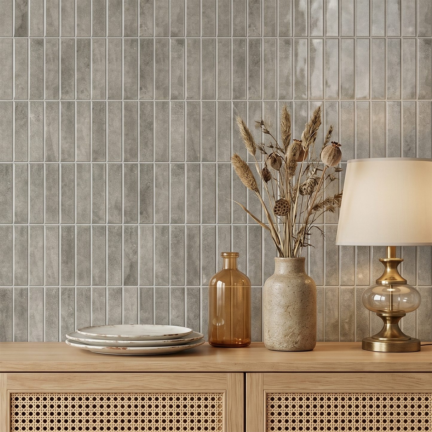 Linen Grey - Self Adhesive 3D Tile