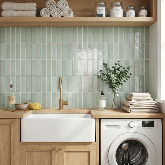 Muted Green - Self Adhesive 3D Tile