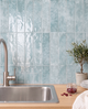 Baby Blue Stacked Large - Self Adhesive 3D Tile
