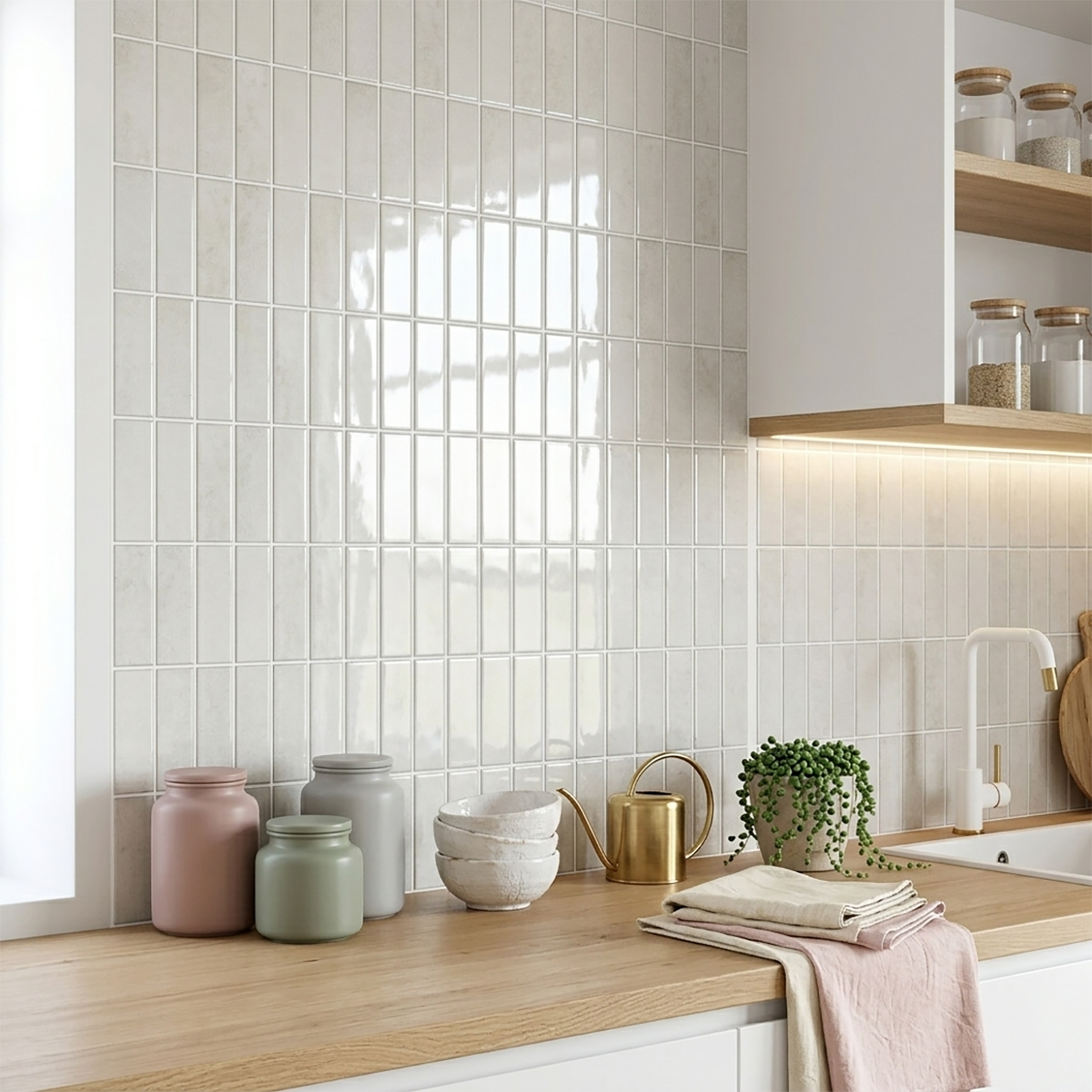 Cream Beige - Self Adhesive 3D Tile