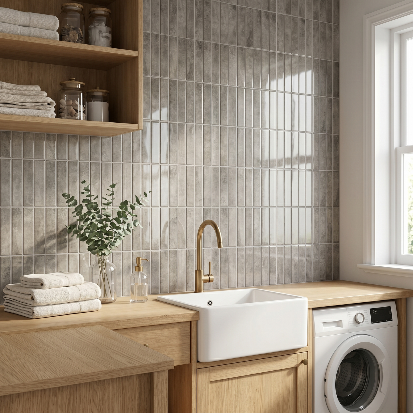Linen Grey - Self Adhesive 3D Tile