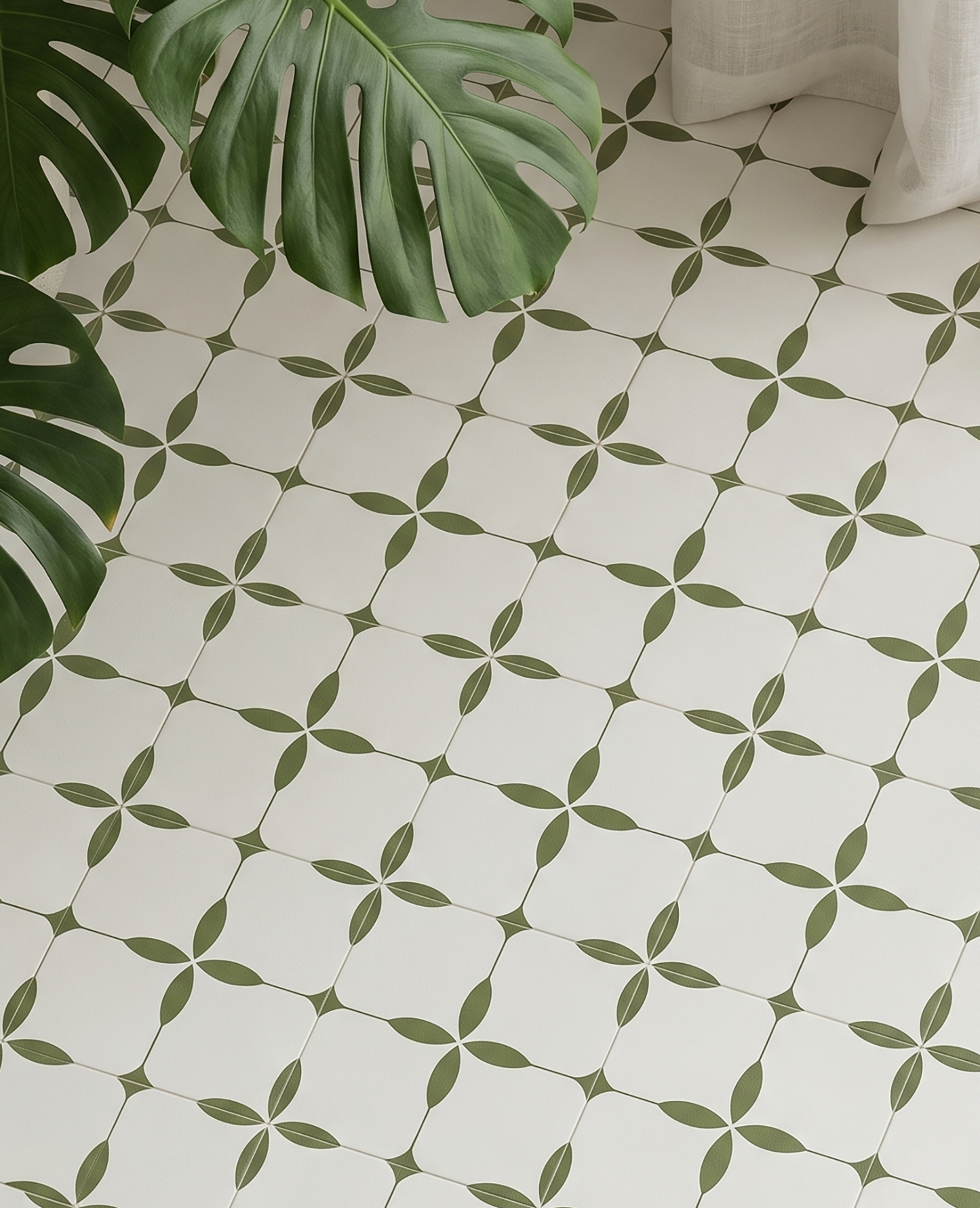 Olive Cross - Matte Wall & Floor Tile Stickers