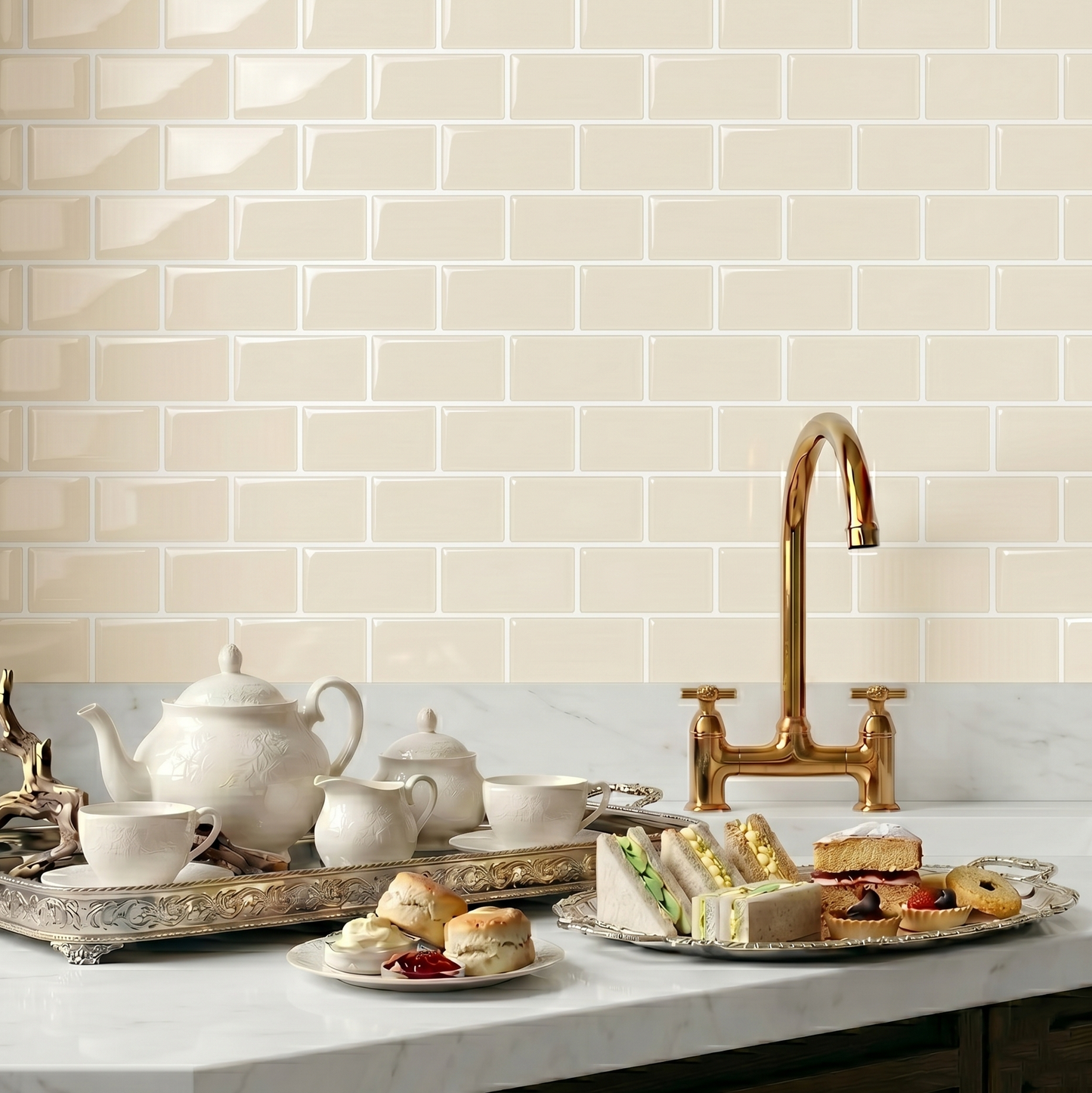 Vanilla Subway - Self Adhesive 3D Tile