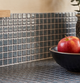Dirty Blue Ceramic Glaze - Self Adhesive 3D Tile