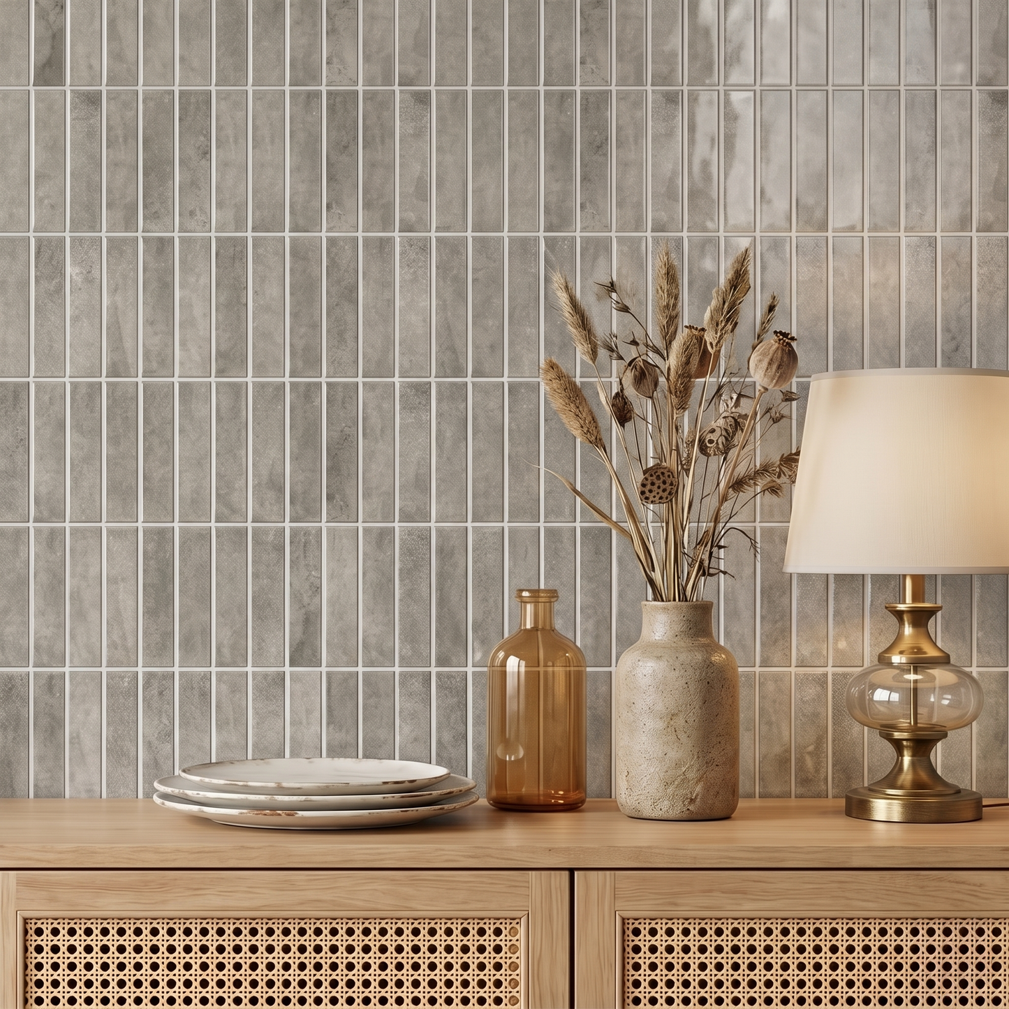 Linen Grey - Self Adhesive 3D Tile