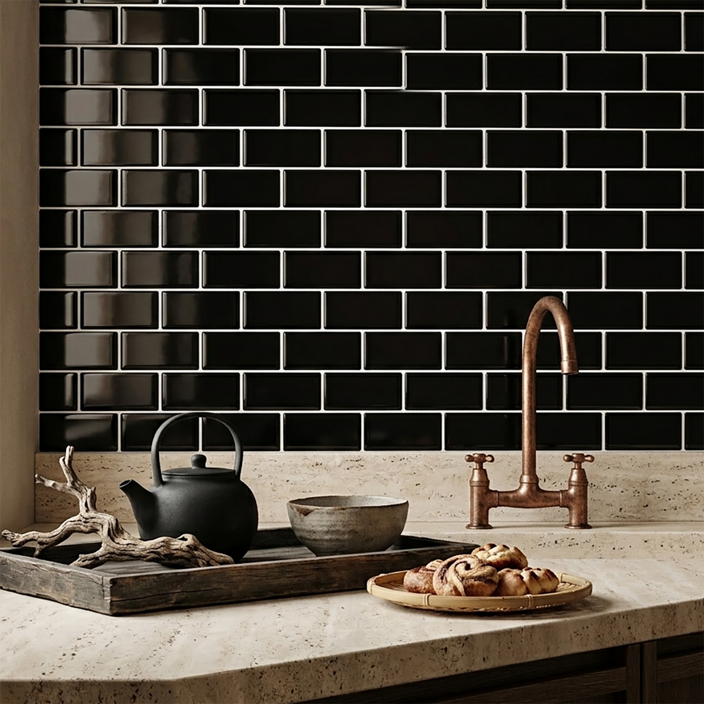 Minimalist Onyx - Self Adhesive 3D Tile