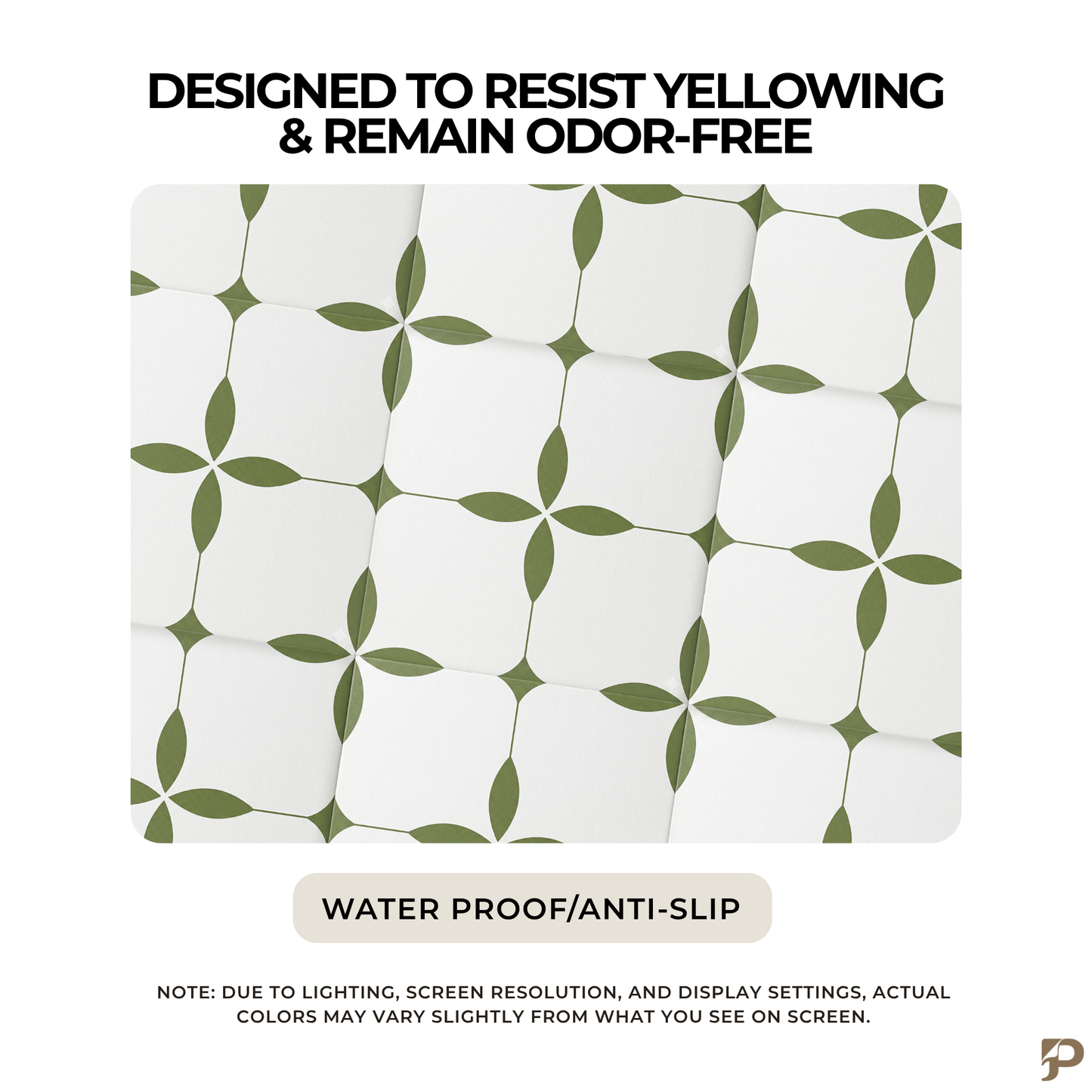 Olive Cross - Matte Wall & Floor Tile Stickers