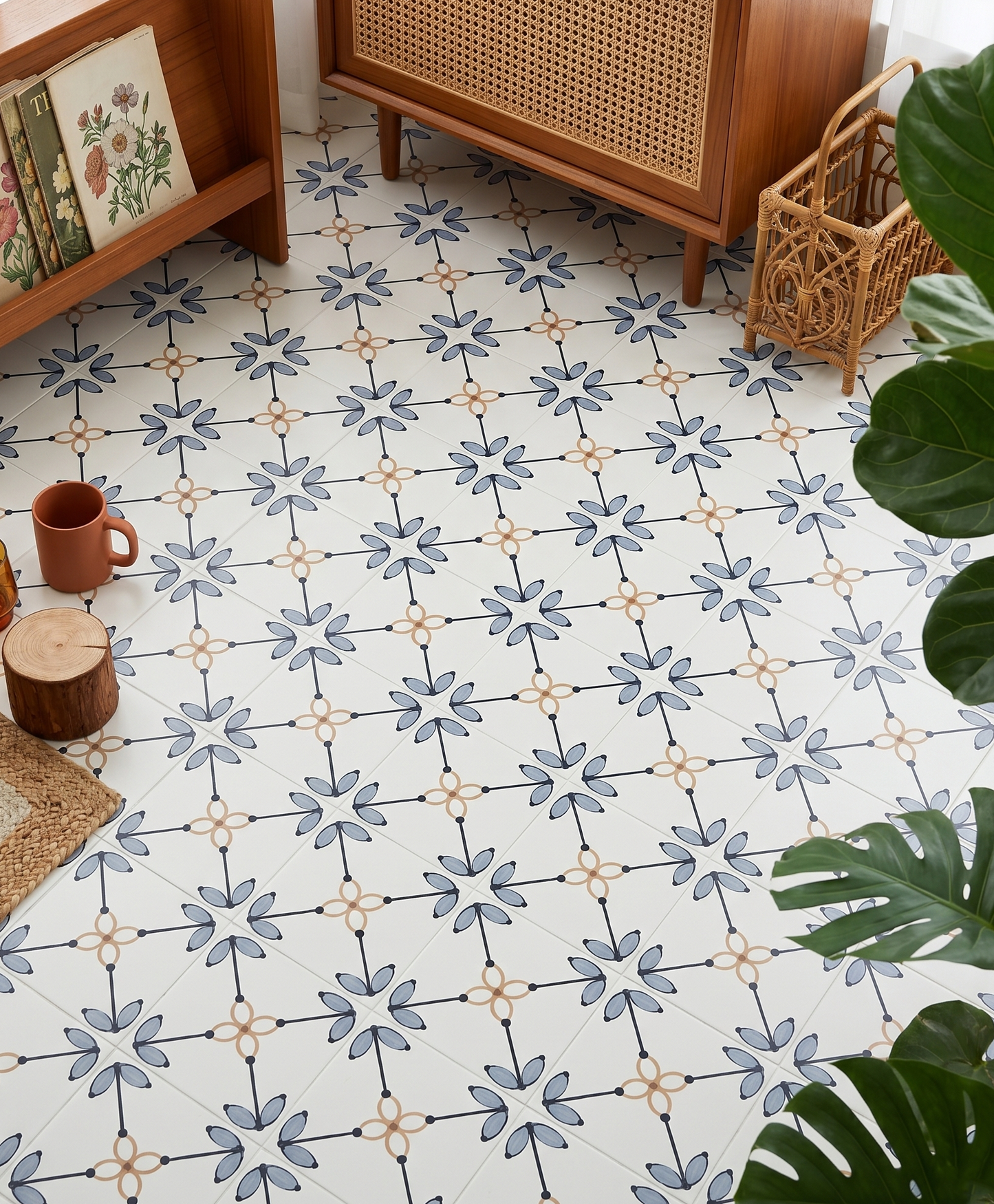 Provence Mist - Matte Wall & Floor Tile Stickers