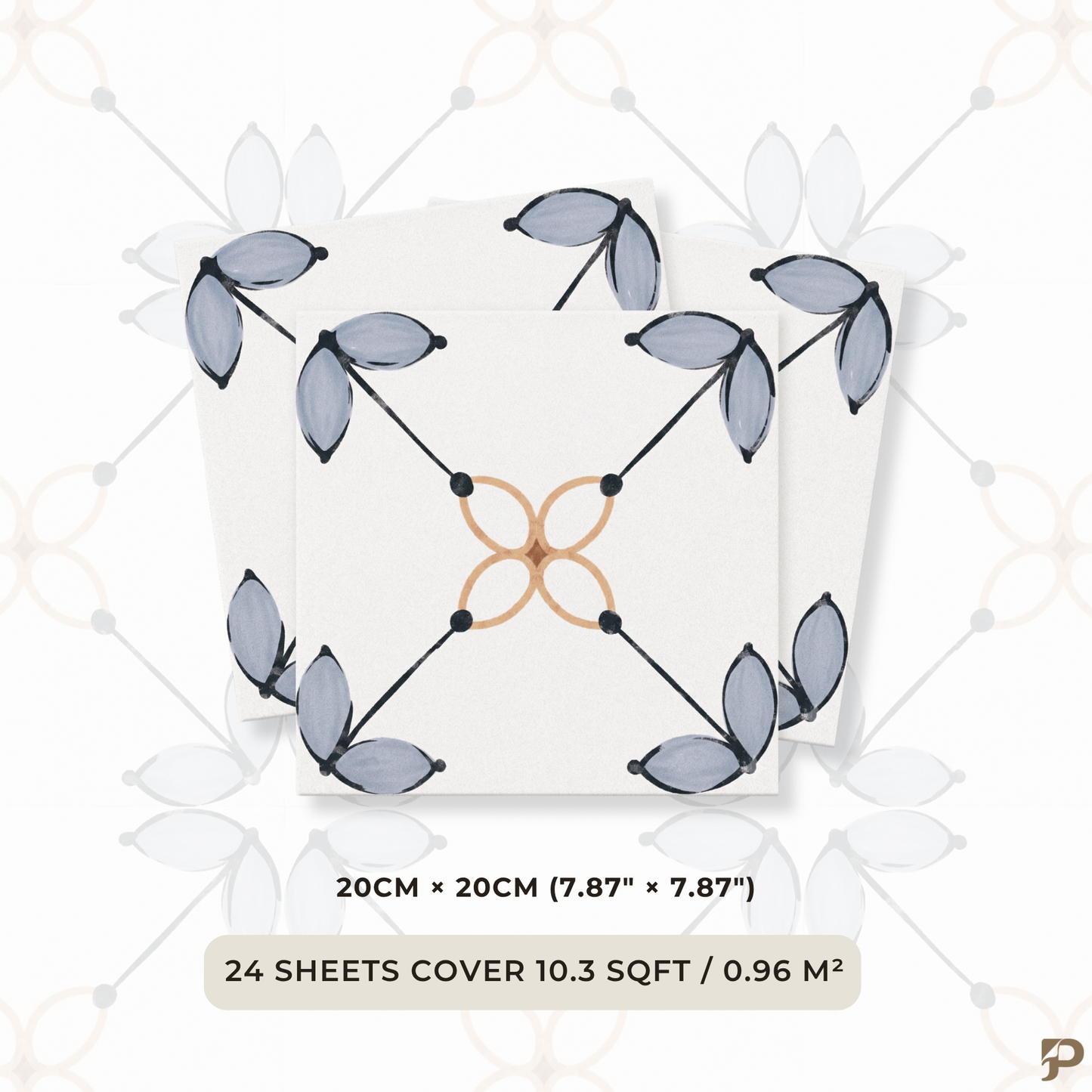 Provence Mist - Matte Wall & Floor Tile Stickers