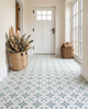 Sage Green Starburst - Matte Wall & Floor Tile Stickers
