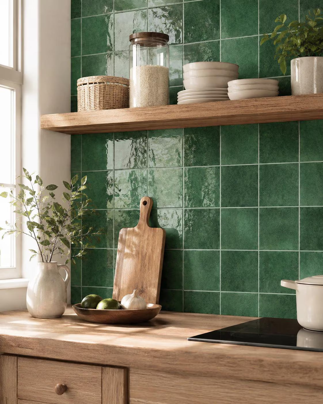 Antique Olive Square- Self Adhesive 3D Tile