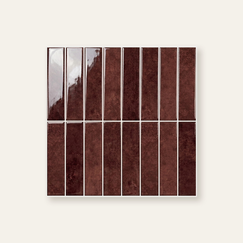 Burgundy Red - Self Adhesive 3D Tile
